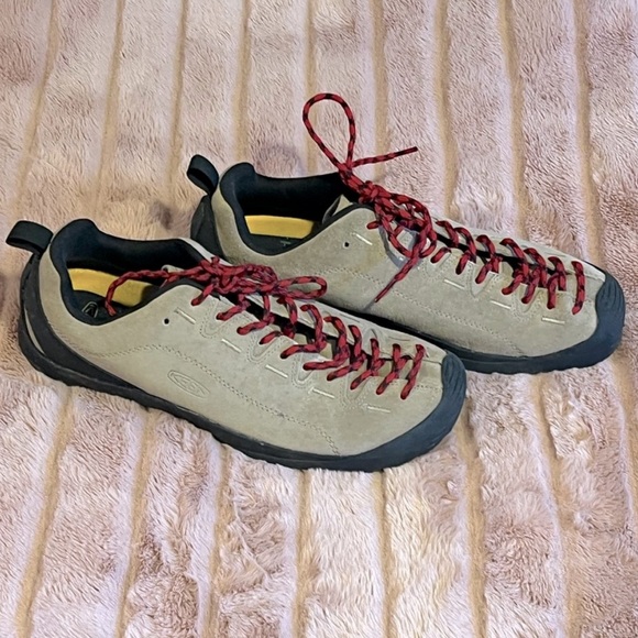 Keen Jasper Sneaker in Light Tan Suede Rock Climbing Style Size 44.5 Worn Once - Picture 7 of 9